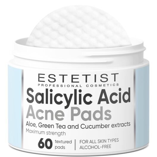 Salicylic Acid Acne Pads Maximum Strength Facial Peel Resurfacing & Exfoliating Radiant | 60 Count