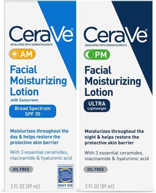 CeraVe AM and PM Facial Moisturizer lotion for UK