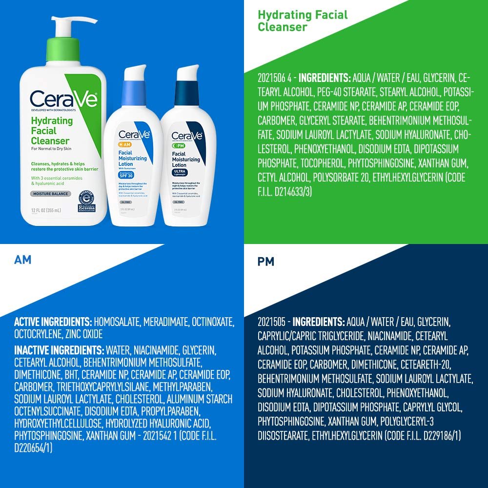 CeraVe Daily Hydrating Bundle AM PM