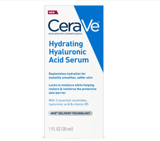 Cerave Hydrating Hyaluronic Acid Serum for Face with Vitamin B5 | Fragrance Free | 1 Ounce for Australia