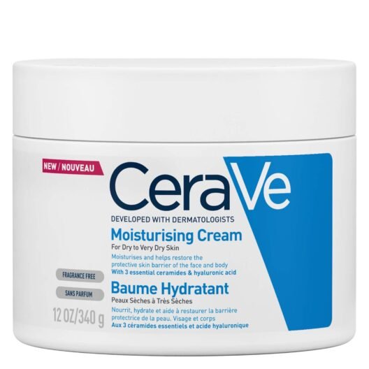 CeraVe Moisturising Cream for Dry to Very Dry Skin 454g with Hyaluronic Acid & 3 Essential Ceramides UK