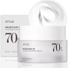 ANUA Heartleaf 70 Intense Calming Cream with Ceramide, Panthenol, Heartleaf extract, Korean Skin care - (50ml /1.69Fl. Oz)