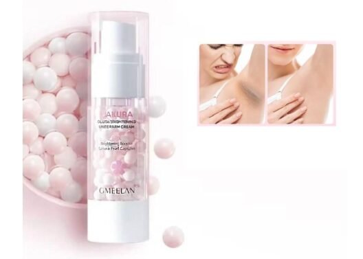 Sakura Gluta Underarm Whitening Cream, Intimate Area Skin Lightening Cream, Brightening Booster Pearl Capsules,Body Cream Whitening for Dark Spot Corrector
