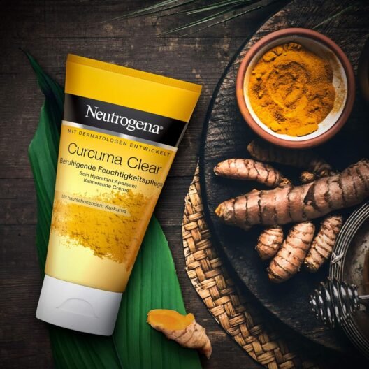 Neutrogena Curcuma Clear Soothing Moisturiser Facial Cream, for Blemished and Sensitive Skin, 75 ml For UK