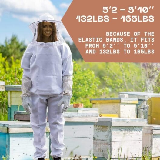 Silginnes Professional Bee Suit white