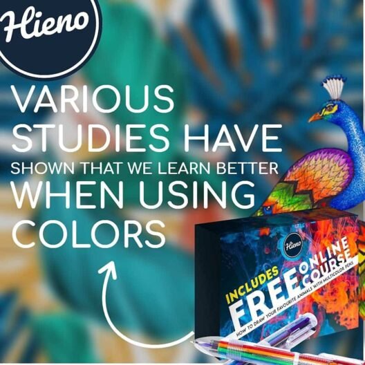 Hieno 6 in 1 Multicolor Pens Set