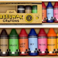 beeswax crayons rounded set of 8