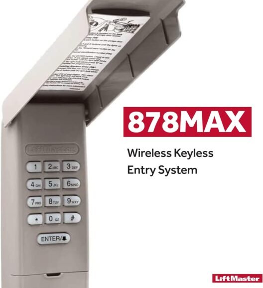 LiftMaster 878MAX Garage Door Keypadd Wireless and Keyless Entry System for Easy Entry - Image 3