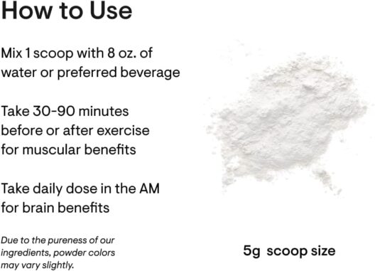 THORNE Creatine - Creatine Monohydrate, Amino Acid Powder - Support Muscles, Cellular Energy and Cognitive Function - Gluten-Free, Keto - NSF Certified for Sport - 16 Oz - 90 Servings - Image 4