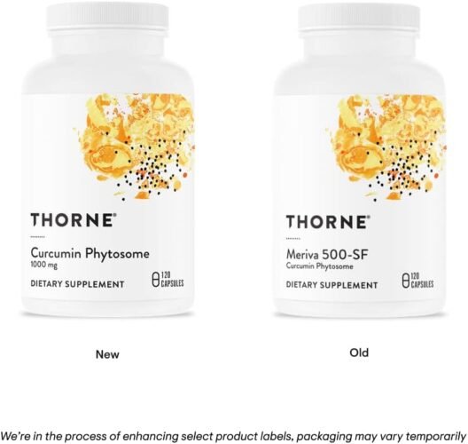 THORNE Curcumin Phytosome 1000 mg (Meriva) - Clinically Studied, High Absorption - Supports Health in Joints, Muscles, GI Tract, Liver, and Brain - 120 Capsules - 60 Servings - Image 4