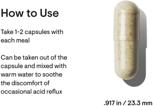 THORNE GI Relief - Digestion Supplement Supports Gut Health & Bloating Relief - Made with Marshmallow Root Extract & Digestive Enzymes - 180 Capsules - 90 Servings - Image 4
