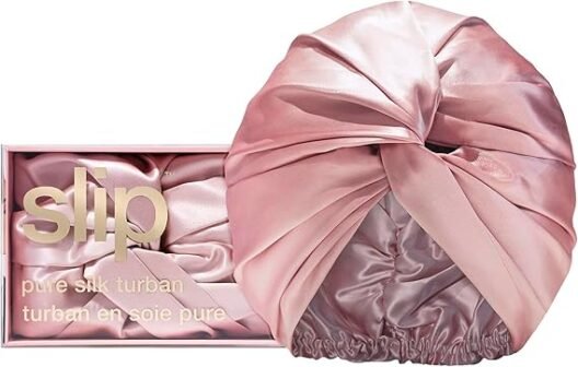 SLIP Pure Silk Turban Pink