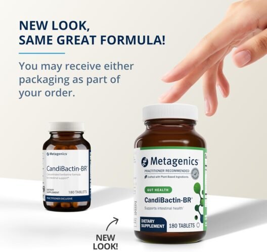 Metagenics CandiBactin-BR - Concentrated Berberine for Intestinal Support* - with Berberine, Oregon Grape & Coptis Root Extract - Gut Health Supplements* - Gluten-Free - Vegetarian - 180 Tablets - Image 4
