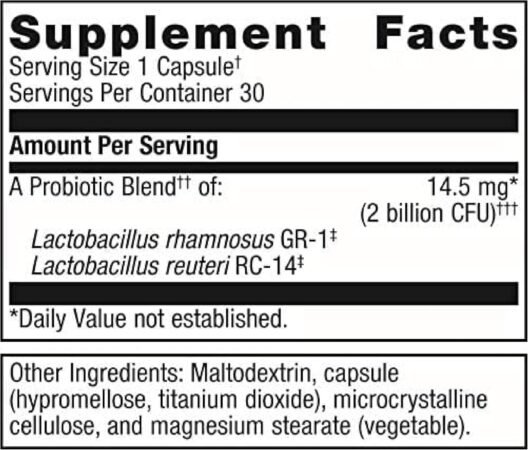 Metagenics UltraFlora Women's Probiotics for Vaginal Health - Support Microflora & Urinary Comfort - with Lactobacillus rhamnosus & Lactobacillus GR-1 reuteri RC-14 - Non-GMO - 30 Count - Image 5