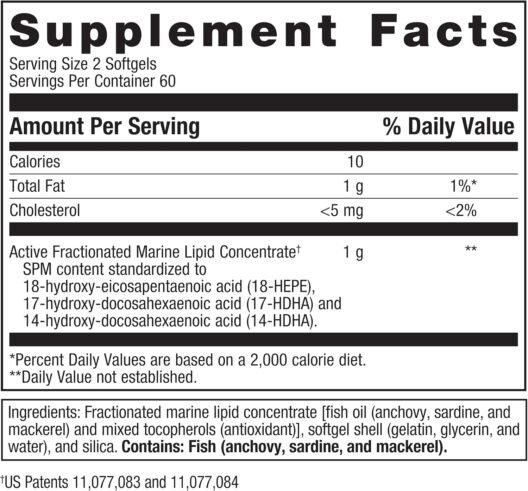 Metagenics SPM Active - Specialized Pro Resolving Mediators for Joint Comfort, Tissue Health & Minor Discomfort Relief* - Non-GMO - Gluten Free - 120 Softgels - Image 8