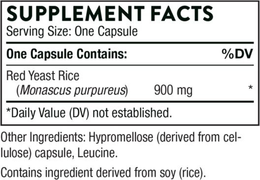 THORNE Choleast-900-900mg Red Yeast Rice Extract - Gluten-Free Supplement Supports Healthy Cholesterol Levels Already in a Normal Range, Heart & Blood Pressure - 120 Capsules - Image 6