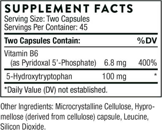 THORNE 5 Hydroxytryptophan (5-HTP) - Serotonin Support for Sleep and Stress Management - 90 Capsules - Image 5