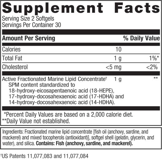 Metagenics SPM Active - Specialized Pro Resolving Mediators for Joint Comfort, Tissue Health & Minor Discomfort Relief* - Non-GMO - Gluten Free - 60 Softgels - Image 4