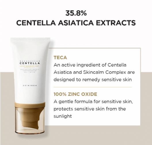 SKIN1004 Madagascar Centella Air-fit Suncream Light 1.69 fl. oz (50ml) - Image 6