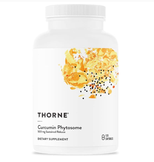 THORNE Curcumin Phytosome 500 mg (Meriva) - Sustained Release, Clinically Studied, High Absorption - Supports Healthy Response in Joints and Muscle - 120 Capsules - 60 Servings