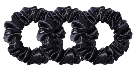 Slip Silk Large Scrunchies in Black