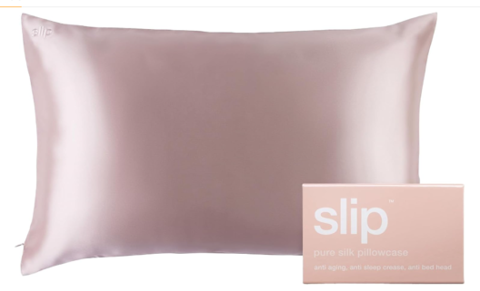 Slip Queen Silk Pillow Cases - Queen Size Standard Pillow Case, Pink (20" x 30")