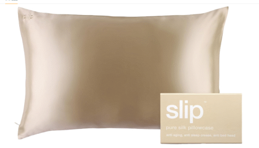 SLIP Queen Silk Pillow Cases - Queen Size Standard Pillow Case, Caramel (20" x 30")