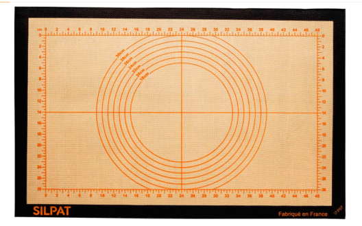 Silpat The Original Perfect Pastry Non-Stick Silicone Countertop Workstation Mat, 15-1/8" x 23"