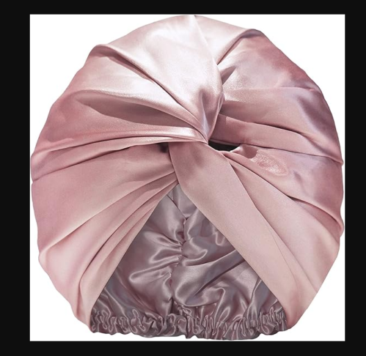 SLIP Pure Silk Turban Pink| 100% Mulberry Silk, Ultra Soft & Gentle on Hair, Prevents Breakage & Frizz - Image 3
