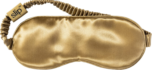 Slip Silk Sleep Mask, Gold (One Size) - 100% Pure Mulberry 22 Momme Silk Eye Mask - Comfortable Sleeping Mask with Elastic Band + Pure Silk Filler and Internal Liner - Image 2