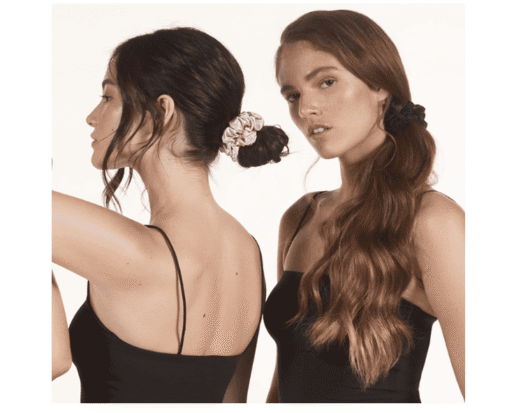 Slip Silk Large Scrunchies in Black - Elastic Scrunchies Set (3 Scrunchies) - Image 3
