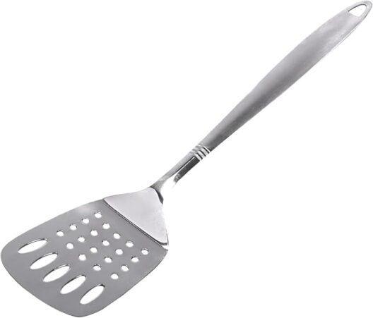 Chef Craft Select Slotted Turner/Spatula, 12.5 inch, Stainless Steel