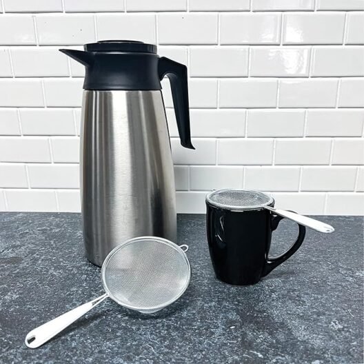 Chef Craft Basic Mesh Strainer, 3 and 4 Inch, 2 Piece Set, Stainless Steel - Image 2